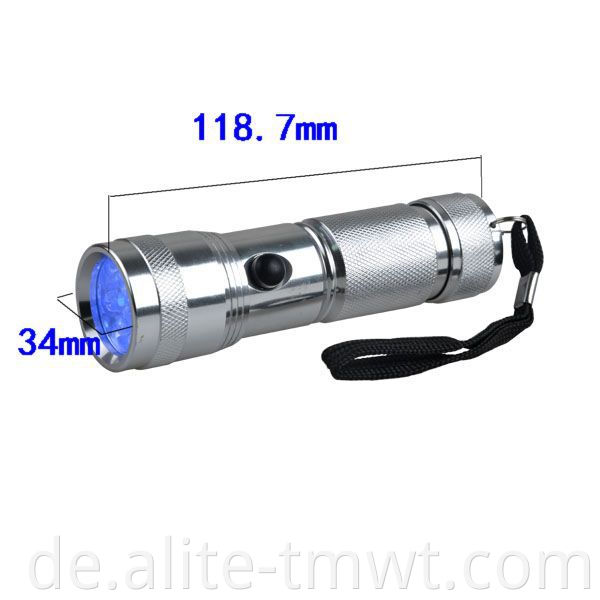 Pet Urinfärbung Detektor Ultra Violet 395nm 14 LED UV Taschenlampe für Notfälle im Freien